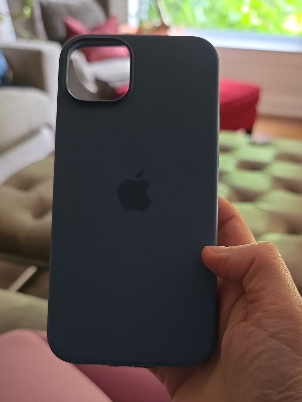 14 Plus Apple Silicone iPhone Case - Deep Blue